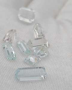 Lote de Aguamarina Natural, Corte Esmeralda Azul Claro, Gemas Sueltas a Juego, Paquete Premium para la Elaboración de Joyería - Product Image 2
