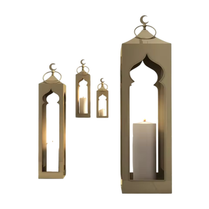 <b>Brass</b> <b>Lantern</b> With Glass Panels Durable Home Decoration Candle Holder Centerpiece In Best Price Modern Design - Product Image 2