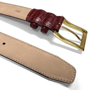 Ceinture de taille Cowherd en cuir véritable, style affaires, pour homme, avec boucle ardillon en alliage réversible, largeur 3,5 cm, longueur 105-125 cm – Grande Vente - Product Image 2