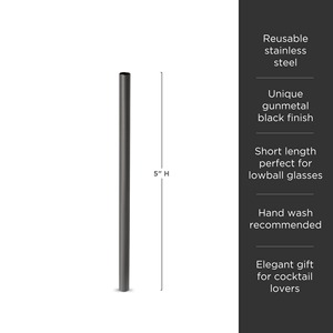 Pailles réutilisables en acier inoxydable de qualité supérieure, accessoires de boisson durables pour les boissons modernes - Product Image 1