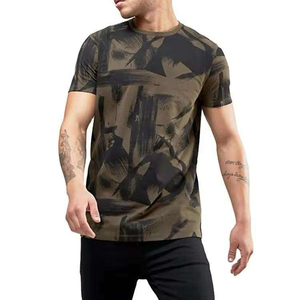 Men's Formal Style T-Shirt <b>Polyester</b> Cotton Knitted Fabric Classic Fit Conformable DTG Printed Men T Shirt - Product Image 3