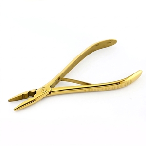Herramienta de crimpado de alta resistencia con dos orificios para extensiones de cabello, alicates de instalación de micro anillos y nano anillos de acero inoxidable - Product Image 1