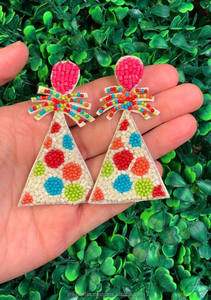 Pendientes Bohemios Artesanales con Cuentas de Flores, Joyería Colgante de Diseño Divertido y Personalizado, Regalo de Halloween 2025 - Product Image 5