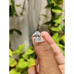 3 CT Oval Lab Created <b>Diamond</b> Engagement <b>Ring</b> Oval Cut Lab Grown <b>Diamond</b> <b>Ring</b> Solitaire <b>Diamond</b> <b>Ring</b> Yellow Gold <b>Diamond</b> <b>Ring</b> - Product Image 1