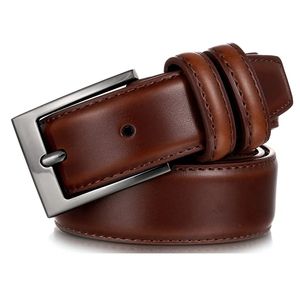 Ceintures en cuir pour hommes, mode décontractée, boucle en alliage réglable, 100% cuir véritable, luxe, service OEM - Product Image 6