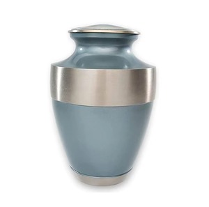Aluminum Urns With Texture Metal Urns for Human Ashes Adult Male & Female for Funeral or Home Urns New Arrival from India - Product Image 3