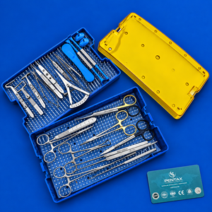 Juego de 26 Piezas de Instrumentos Quirúrgicos Oftálmicos de Acero Inoxidable para Blefaroplastia, Kit de Herramientas para Cirugía Plástica de Párpados PENTAX - Product Image 3