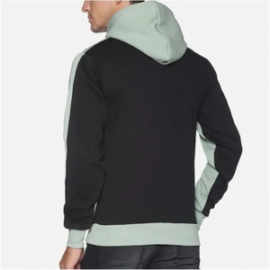 Custom Logo French Terry Embroidery Plain Cropped Cotton Breathable Full Zip up Hoodie for Men - Product Image 3