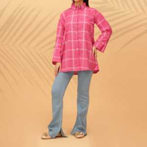 Women's Cotton <b>Checkered</b> <b>Top</b> PW4008 1PC Stylish Tank <b>Top</b> - Product Image 3