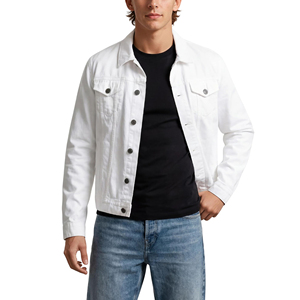 Veste en coton pour homme personnalisée à 100% en coton, veste en jean streetwear pour homme avec logo brodé personnalisé - Product Image 5