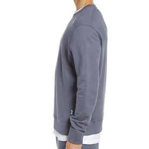 เสื้อสเวตเชิ้ตคอกลมผ้าฝ้ายหนาน้ำหนักมากสำหรับผู้ชาย ปักลายตามสั่ง - Product Image 4