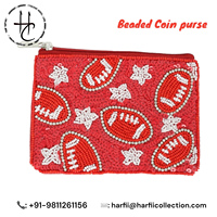 Dompet Koin Bordir Manik-Manik Buatan Tangan, Dompet Kecil Berhias Manik-Manik, Dompet Etnik, Tempat Koin Manik-Manik Warna-Warni, Hadiah, Persediaan Grosir
