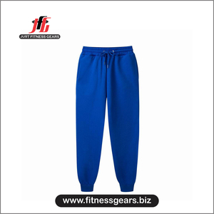 กางเกงวอร์มออกกำลังกายผู้ชาย JUST FITNESS GEARS ผ้าฟลีซบุโพลีเอสเตอร์/คอตตอน เอวยางยืด สีดำ คุณภาพสูง - Product Image 4