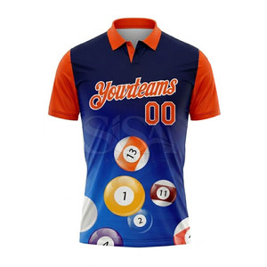Camiseta de Billar de Primera Calidad, Transpirable, Ecológica, de Secado Rápido, Ropa Deportiva, Uniforme de Equipo, Logotipo Personalizado, Suministro de Fábrica - Product Image 3