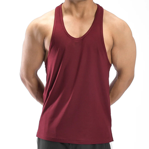 Débardeur Homme Uni Respirant Personnalisé Col Rond Sans Manches Décontracté pour Entraînement et Gym – Vente en Gros - Product Image 1