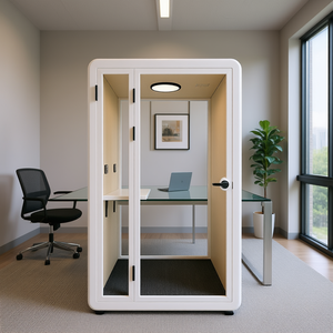 Cabine téléphonique acoustique Solo Plus HIPOD pour bureau, cabines de réunion modernes pour bureau avec une excellente isolation acoustique - Product Image 3