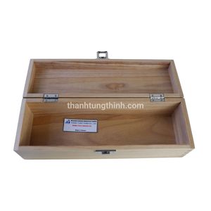 Modern Natural Wooden <b>Wine</b> Box Eco-Friendly Accessory with Handle Made in Vietnam - Product Image 5