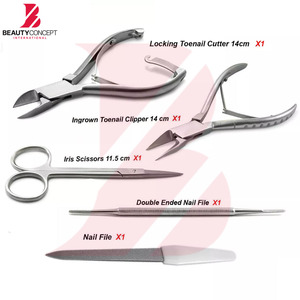 Podiatry Instruments Kit, Chiropody, Toenail Nippers, Ingrown <b>File</b> Nail Clipper Set All in One Nail Care Pedicure Tools - Product Image 2