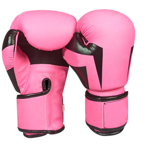 Gants de boxe en soie rose antidérapants avec fermeture auto-agrippante, respirants, personnalisables, unisexes, pour adultes, équipement de kick-boxing - Product Image 4