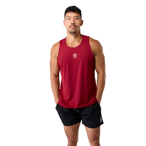 Camiseta Deportiva sin Mangas para Hombre, Color Rojo, Transpirable, Ajustada, para Entrenamiento, Fitness, Deportes, OEM, al por Mayor - Product Image 2