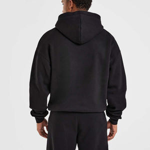 Sweat-shirts à capuche épais et surdimensionnés de style streetwear, de haute qualité, pour hommes, avec logo brodé - Product Image 3