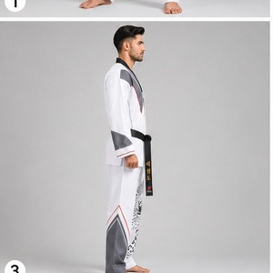 Premium taekwondo uniform providing superior comfort breathable fabric and reliable <b>strength</b> for <b>training</b> sparring wholesale - Product Image 4