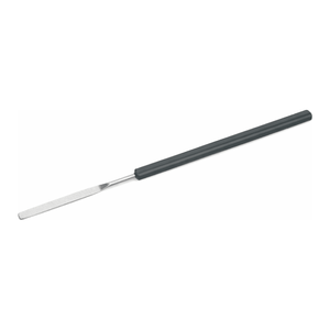 Micro-spatule de laboratoire fine 160 mm en acier inoxydable avec manche en PVC par Hammacher - Product Image 2