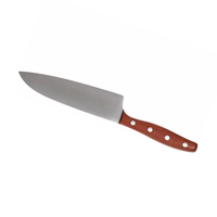 Couteau de Chef Élégant Fait Main et Forgé à la Main, Lame en Acier Damas Tranchante, Étui en Cuir, Manche en Bois, Finition Polie Haute Précision, Réglable, Pour la Maison