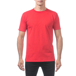 <b>Red</b> Slim Fit Crew Neck T-Shirt Maroon Round Neck <b>Tshirt</b> Men T-Shirt New Short Sleeve Tee Shirts - Product Image 5