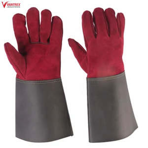 Gants de linéiste résistants en peau de chèvre avec manchette longue et isolation en caoutchouc, gants électriques - Product Image 3