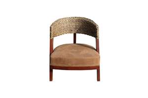 Midcentury Modern 3-Piece Bistro Set With Wooden <b>Table</b> And Woven Back Chairs For Living Room Furniture - Product Image 5