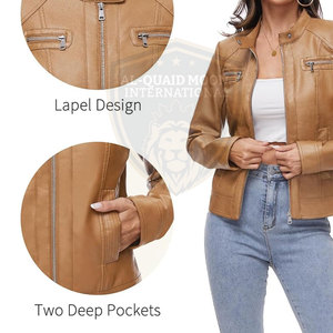 Veste en cuir coupe-vent et durable, vente en gros, prix abordable - Product Image 2