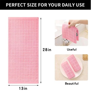 Toalla de Playa Redonda de Microfibra Suave con Estampado y Flecos, Personalizada para Playa, Color Rosa Sólido, Toalla de Viaje - Product Image 6