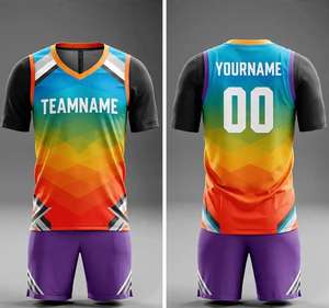 Ensembles d'uniformes de basketball personnalisés pour hommes et adultes, 100% polyester respirant, maillot imprimé avec nom, numéro et logo d'équipe - Product Image 3