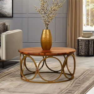 Mesa de Centro Colombiana-Amphora Mesa Blanca Mesa Redonda Calidad Premium - Product Image 5