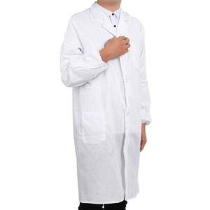 Blouse de laboratoire médicale en coton 100% de haute qualité, à manches longues, uniforme de travail pour femmes, tenue d'hôpital - Product Image 5