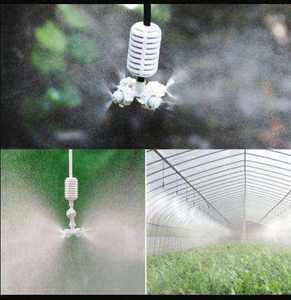 Diffuseur de brouillard blanc à quatre voies pour une distribution uniforme de l'eau dans les fermes, les jardins, les serres, les pelouses et les zones de culture agricoles - Product Image 3