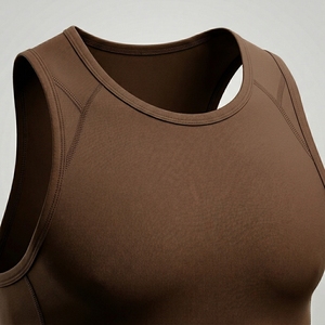 Débardeur de sport respirant pour homme 100 % polyester à séchage rapide, idéal pour l'entraînement et la course en extérieur - Product Image 6