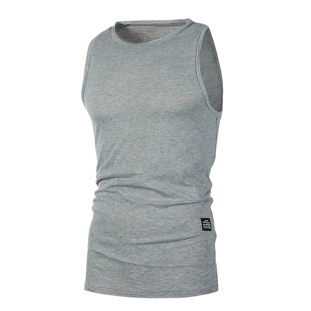 Erkekler egzersiz nefes pamuk kapşonlu Tank Tops spor vücut geliştirme Stringer kas kesilmiş T Shirt erkek kolsuz spor