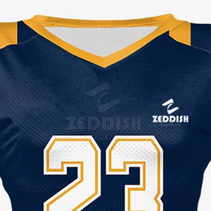 Maillot de football américain respirant à manches courtes personnalisé en gros avec impression de logo sur mesure, haute qualité en stock - Product Image 5