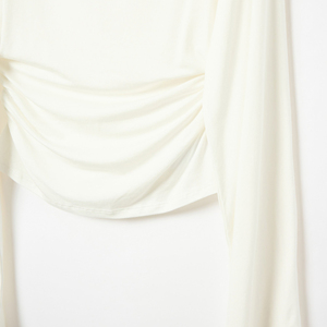 Camiseta Corta de Algodón 100% de Alta Calidad para Mujer, Ajustada, Transpirable, con Logo, Color Liso, con Ojales, para Verano - Product Image 2