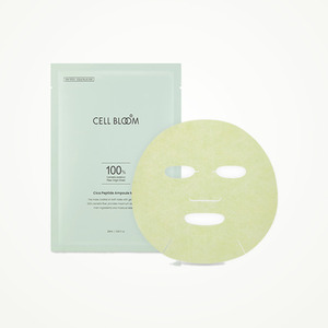 แผ่นมาส์กหน้า Cell Bloom Korean K-Beauty Cica Peptide Ampoule Mask 5 แผ่น ผลิตในเกาหลี เปปไทด์บำรุงผิวหน้า - Product Image 1