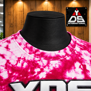 Women Round Neck Casual Fit Tie Dye T ShirtShort <b>Sleeve</b> Cut Slim Fit Casual Breathable Polyester Shape Lifestyle Clothing - Product Image 4