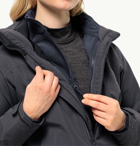 Veste polaire pour femme avec logo personnalisé, chaude, respirante, à fermeture éclair intégrale, pour la randonnée en extérieur, vêtement d'hiver décontracté, vente en gros - Product Image 4