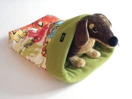 Pet <b>Bed</b> Manufacturer Wholesale Custom Logo Warm Faux Fur Striped Rectangle <b>Dog</b> <b>Bed</b> Luxury Carton - Product Image 3