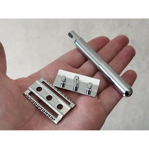 Rasoir de sécurité à double tranchant King C G-illette pour homme, outil de rasage classique de qualité supérieure avec 5 lames de rechange à double tranchant de précision - Product Image 1