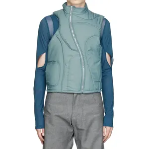 Gilet matelassé sans manches personnalisé, chaud, en coton, coupe-vent, léger, pour l'hiver, vente en gros, OEM - Product Image 2