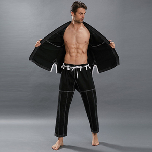 Uniformes d'entraînement unisexes pour le Jiu-Jitsu brésilien, le karaté et le judo, nouveau design anti-abrasion, tailles personnalisables disponibles, noir, bleu, blanc - Product Image 2