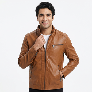 Professional <b>Leather</b> <b>Jackets</b> in Solid Colors Genuine <b>Leather</b> Made Full Sleeves Stylish Outdoor <b>Winter</b> <b>Leather</b> <b>Jacket</b> for Men - Product Image 6