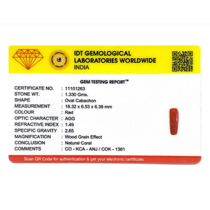 Premium 6.65 Carat Natural Red Coral Oval Cut Loose Gemstone for Fine Jewelry - Product Image 4